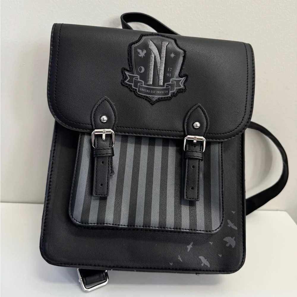 Addams Family Wednesday Nevermore Academy Backpack